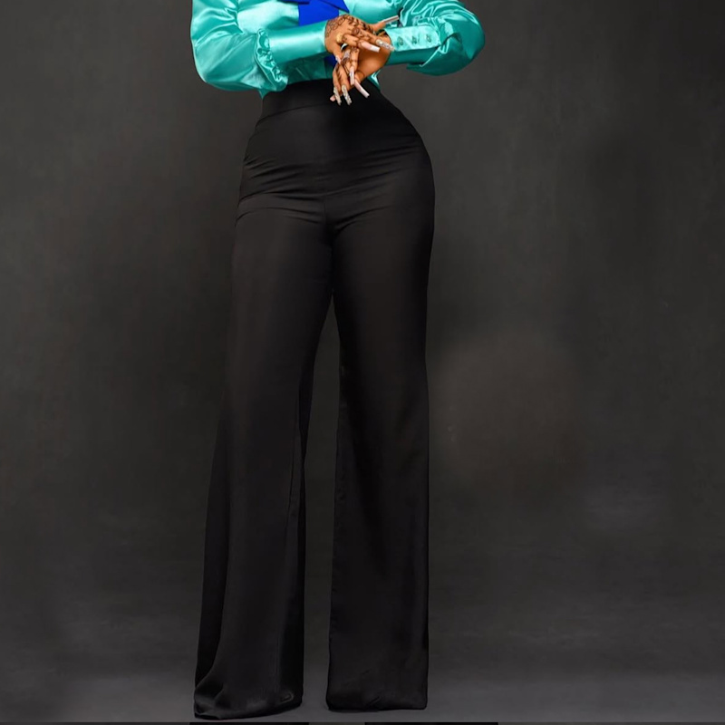 Thumbnail of Black Flare High Waist Pant image