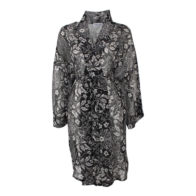 Thumbnail of Black Floral Kimono image