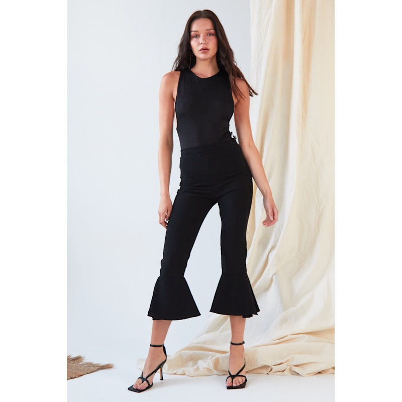 Thumbnail of Cropped High-Waist Trousers image