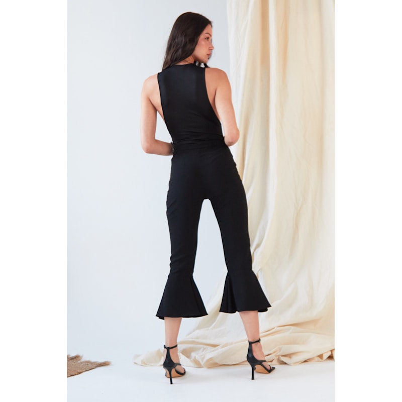 Thumbnail of Cropped High-Waist Trousers image