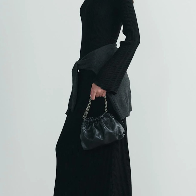 Thumbnail of Black Giorgia Chain Leather Bag image