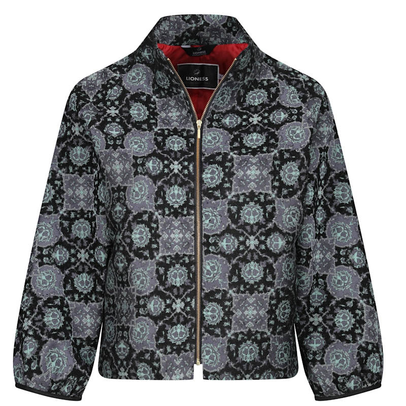 Thumbnail of Black & Green Lion Pattered Jacket image