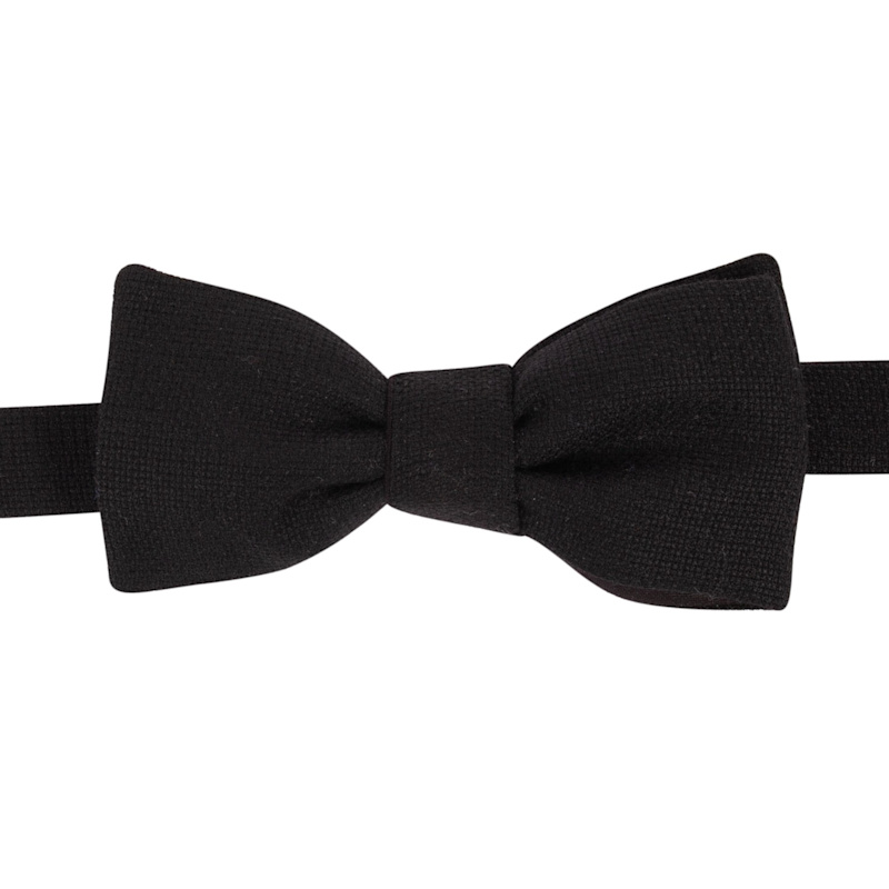 Thumbnail of Black Italian Wool Bow Tie image
