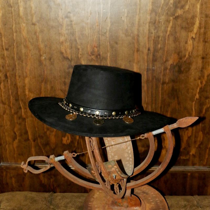 Thumbnail of Black Jaleo Cordobes Suede Hat image