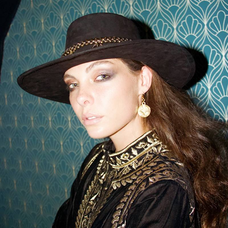 Thumbnail of Black Jaleo Cordobes Suede Hat image