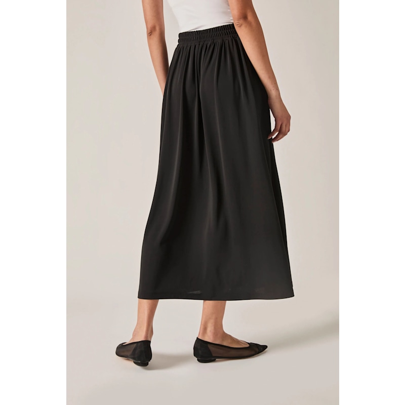 Thumbnail of Black Jersey Midi Skirt image