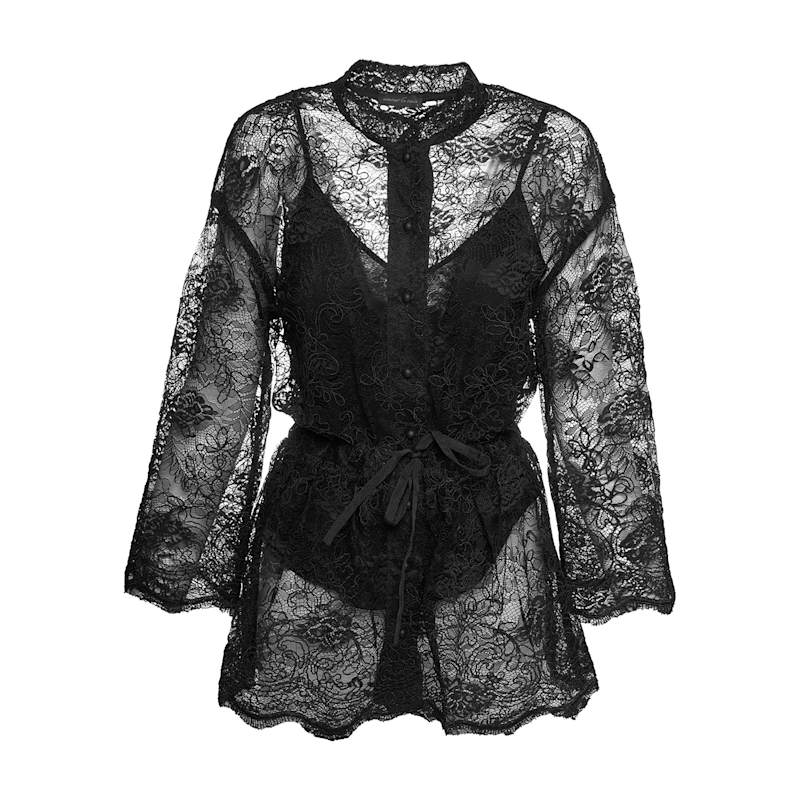 chinese dress ladies Prestige Stealth Lace Shirt (Black) L main image 1