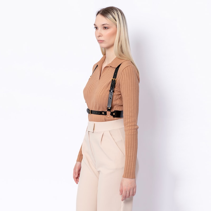 Thumbnail of Black Leather Body Harness image