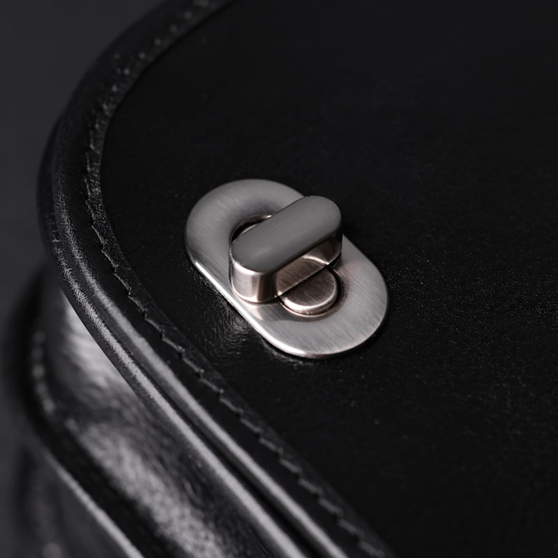 Thumbnail of Leather Briefcase Laptop Bag - Illusions - Black image