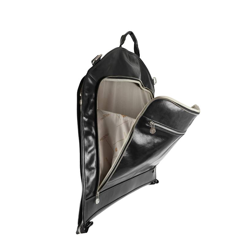 Thumbnail of Black Leather Garment Bag - Travels With Charley image
