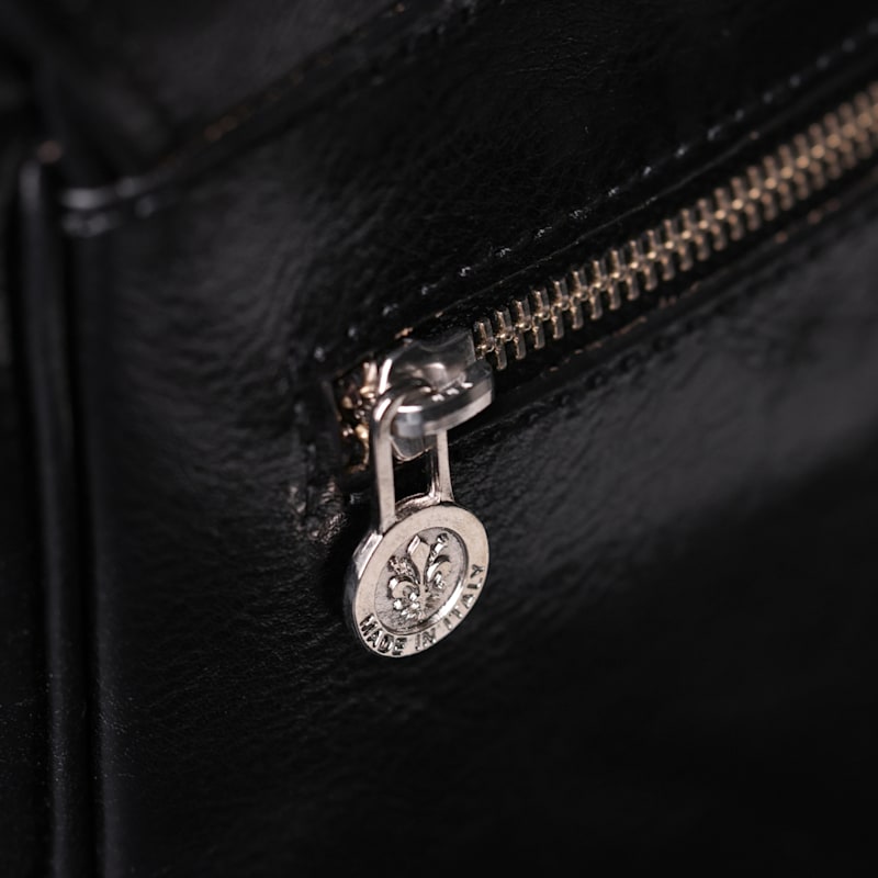Thumbnail of Black Leather Messenger Bag – The Stranger image