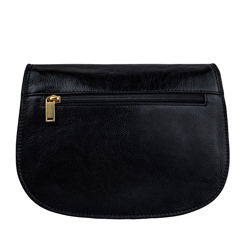 Thumbnail of Black Leather Saddle Bag For Women - Moonfleet image