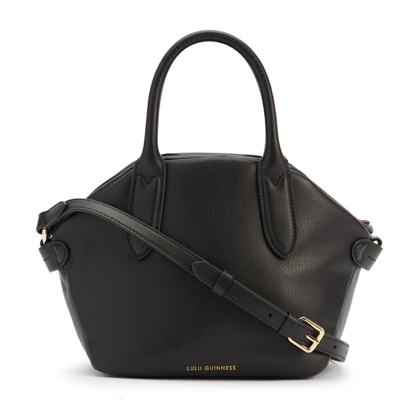 Thumbnail of Black Leather Simone Handheld Bag image