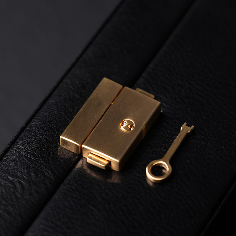 Thumbnail of Black Leather Watch Box, Watch Organizer - Herzog image