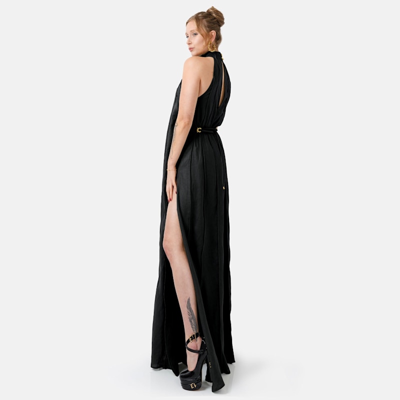 black linen halter dress Montserrat Mini Dress main image 1