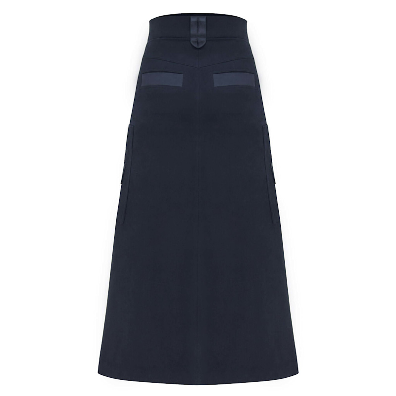 Thumbnail of Black Of The Net High-Waist Maxi Skirt, Black image
