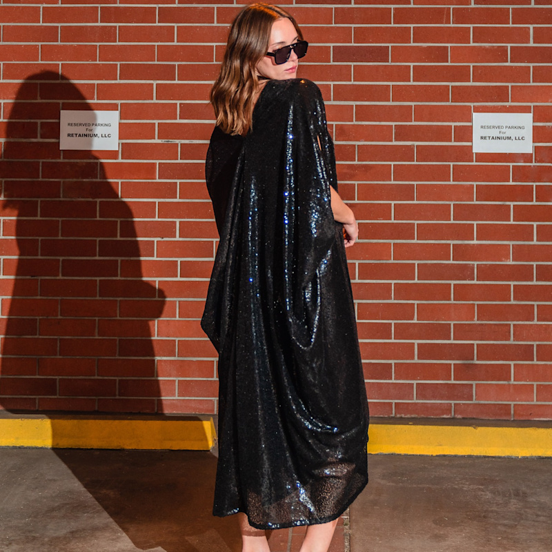 Thumbnail of Black Sequin Caftan image
