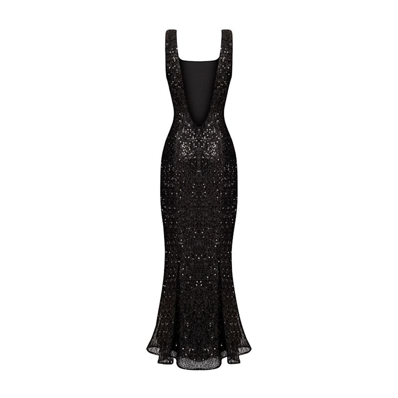 Thumbnail of Black Sequin Maxi Dress image
