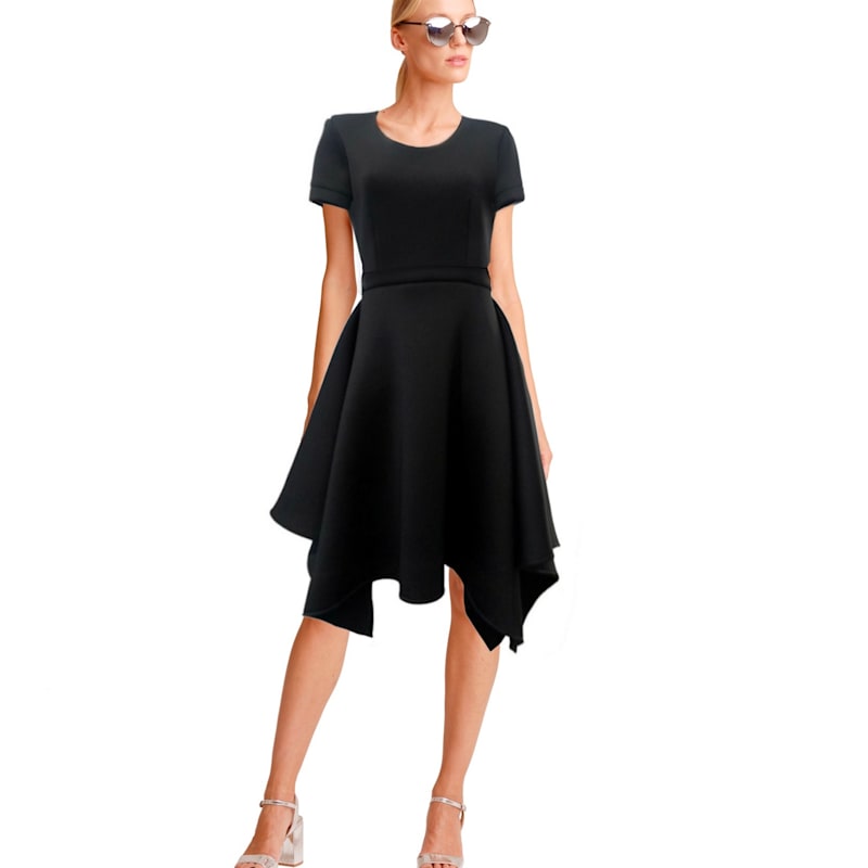 Thumbnail of Black Sharp Midi Skirt image