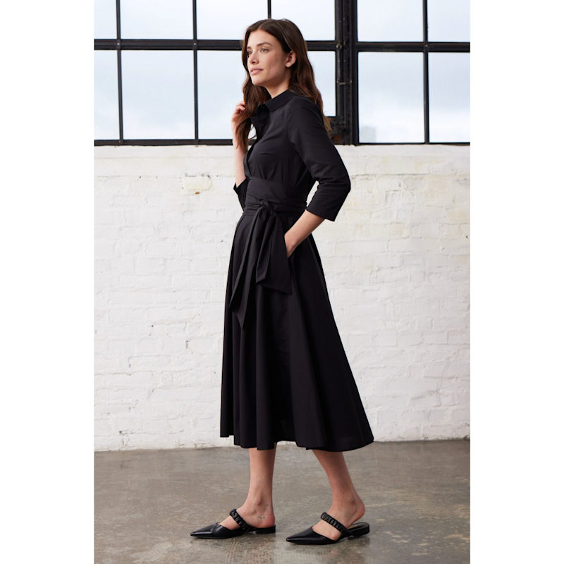 ワンピース THEREDTHREAD S tie shirt dress THEREDTHREAD / ザレッドスレッド】S tie shirt dress