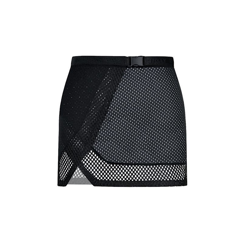 Thumbnail of Black Shortie Sarong Beach Cover-Up Athletic Wrap Skirt image