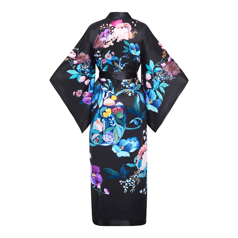 Thumbnail of Black Panther Silk Satin Kimono image
