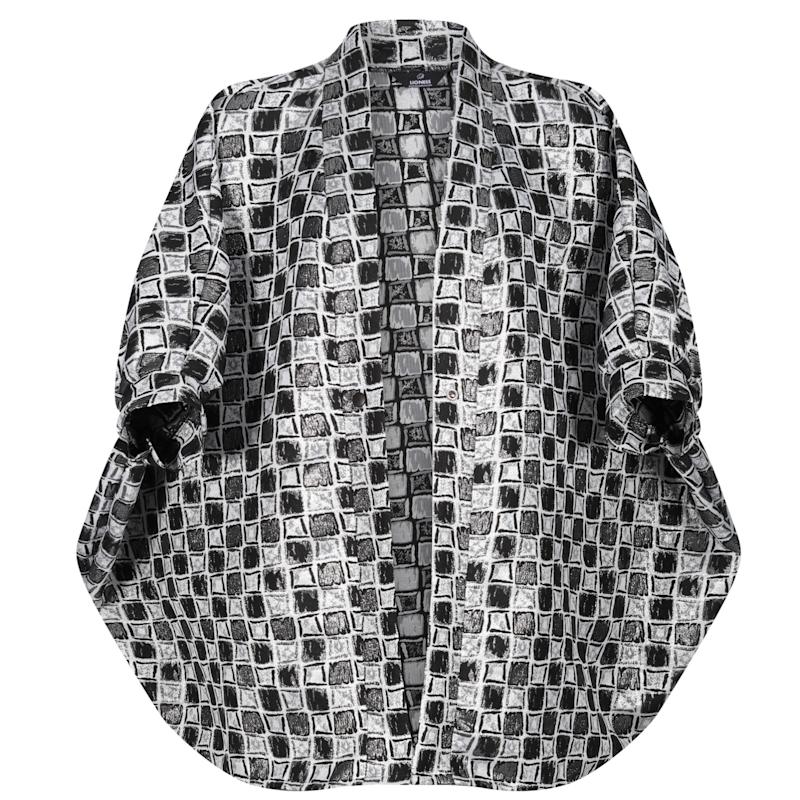 Black Squared Short Kimono Jacket | Lioness by TF | Wolf & Badger