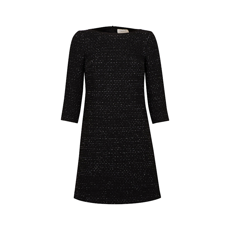 Thumbnail of Black Tweed Mini Dress image