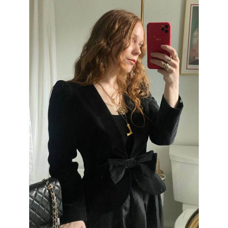 Thumbnail of Black Velvet Anais Jacket image