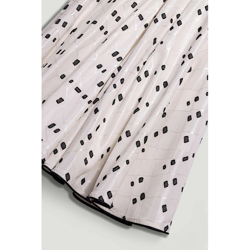 Thumbnail of Black & White Printed Midi Skirt image