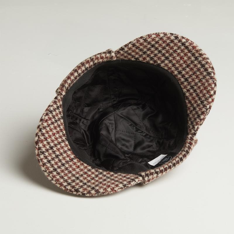 Thumbnail of Blake Mocha Tweed Checks Italian Deerstalker Cap image