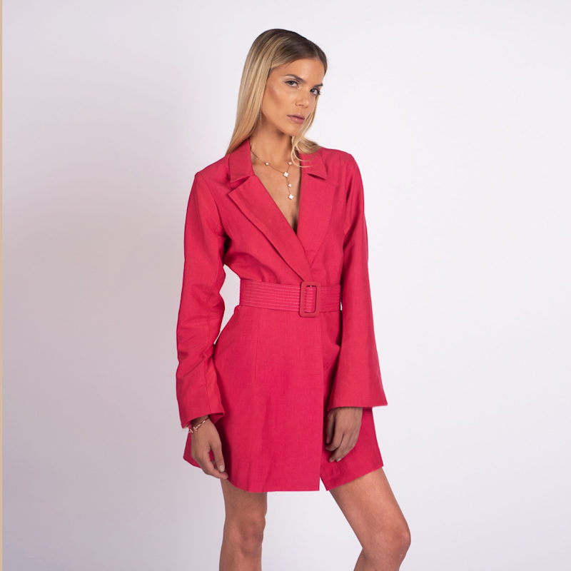 Thumbnail of Blazer-Style Dress In Organic Peace Silk image