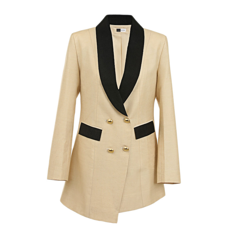 Thumbnail of Blazer Dress In Organic Peace Silk image