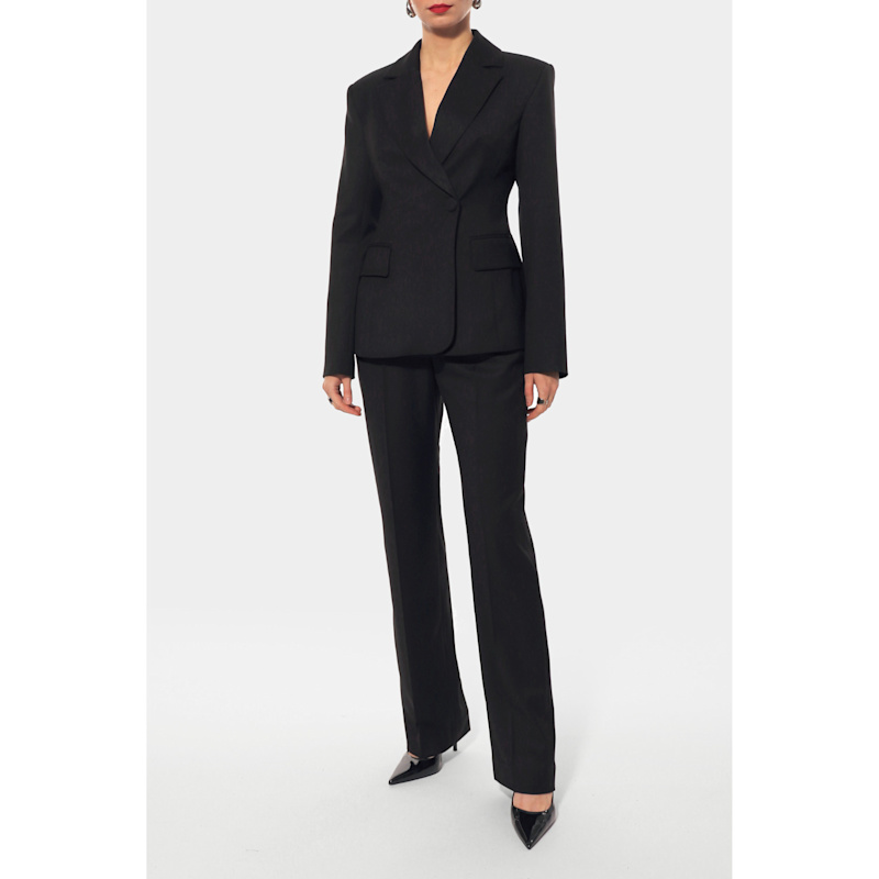 Thumbnail of Irene Black Tailored Single-Breasted Blazer image