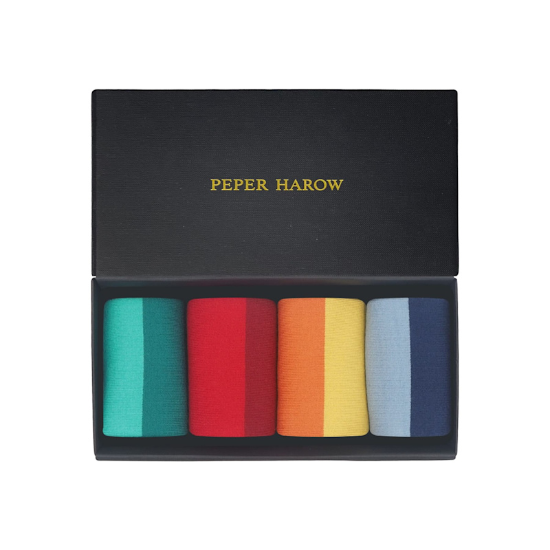Thumbnail of Block Stripe Men Socks Gift Box image
