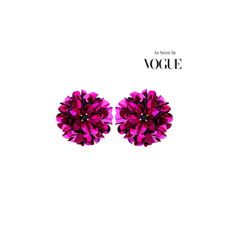 Thumbnail of Blossom Earrings Fuchsia image