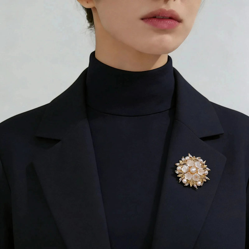Thumbnail of Blossom Pearl Floral Brooch image