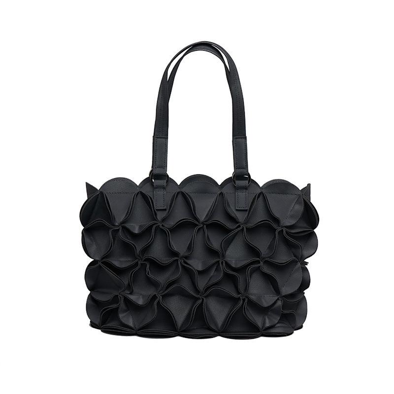 Thumbnail of Blossom Rectangle Tote Bag - Black image