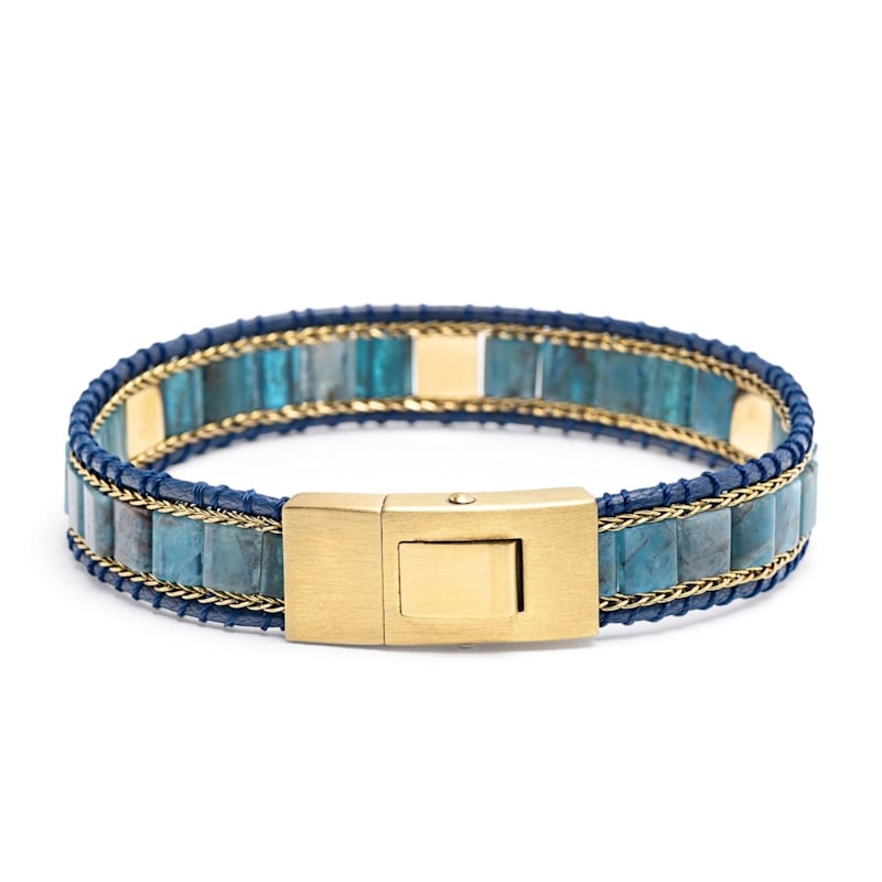 Thumbnail of Blue Apatite Stud Bracelet image