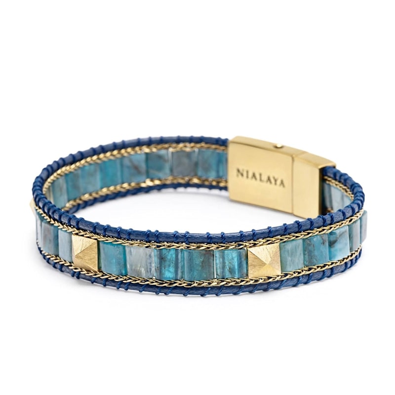 Thumbnail of Blue Apatite Stud Bracelet image