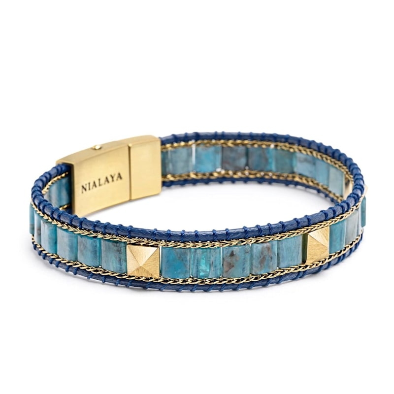 Thumbnail of Blue Apatite Stud Bracelet image