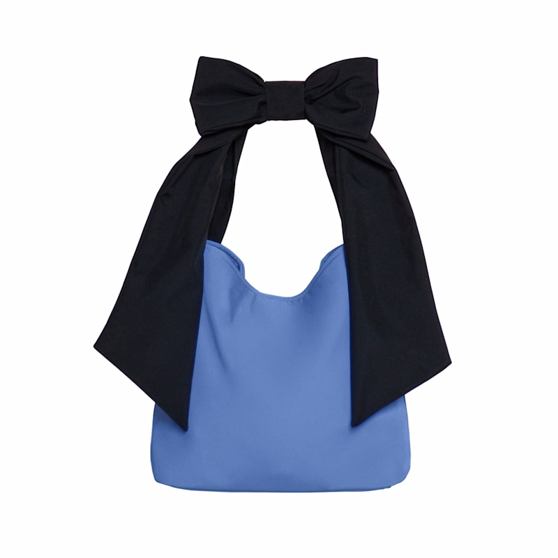 Thumbnail of Blue Cloud Bow Tote Bag image