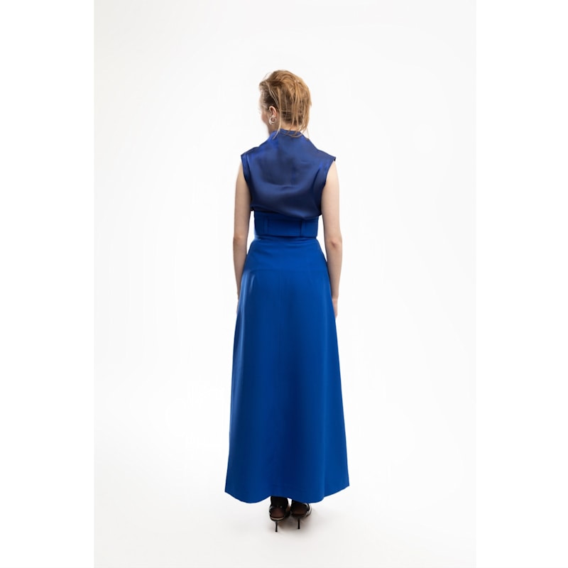 sachin and babi light blue dress Hope & Henry Women's A-Line Dress with Sash - Khaki