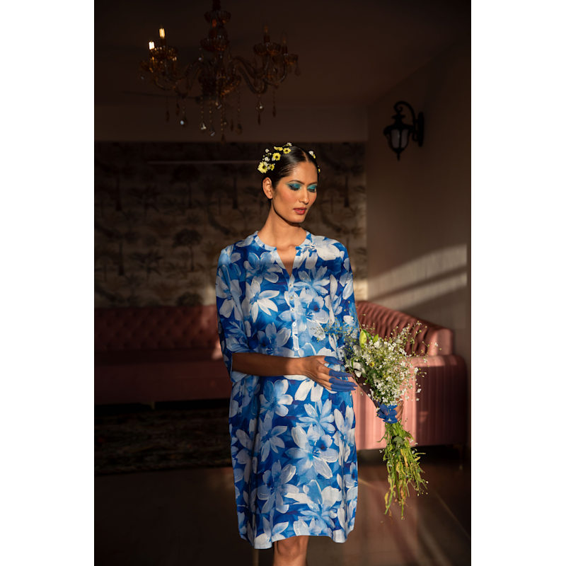knee length dresses for ladies Linen Shift Dress Breeze main image 0