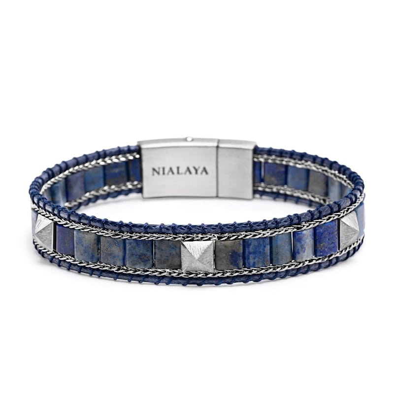 Thumbnail of Blue Lapis Stud Bracelet image