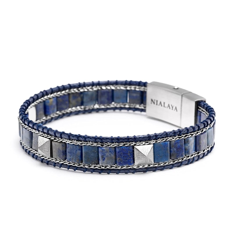 Thumbnail of Blue Lapis Stud Bracelet image