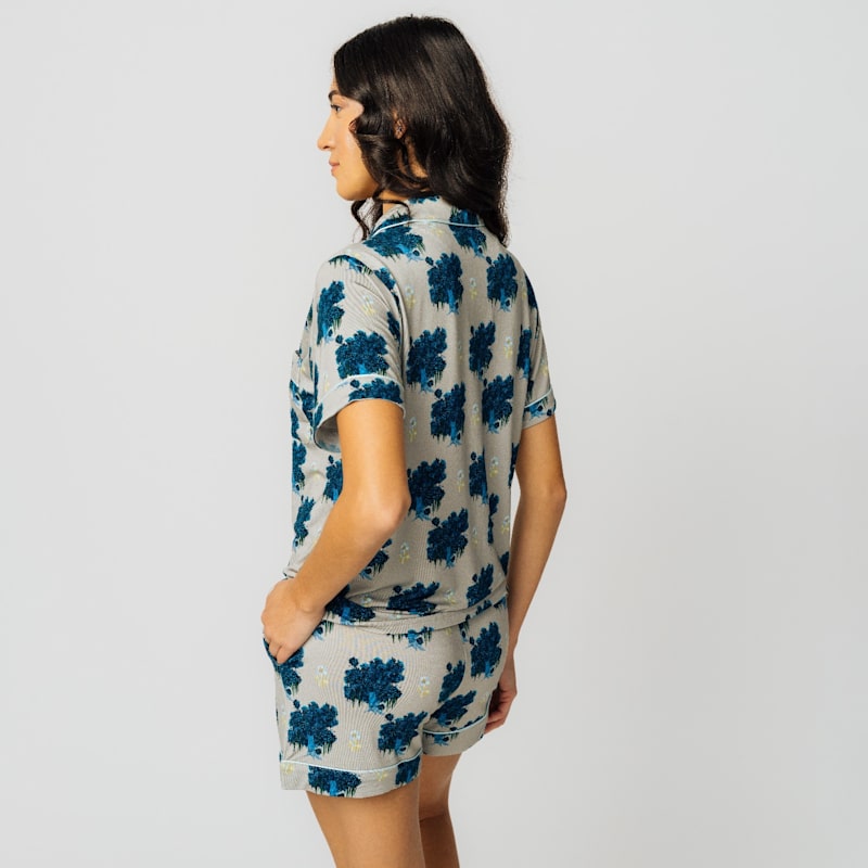 Thumbnail of Blue Moss Tree Bamboo Pajamas image