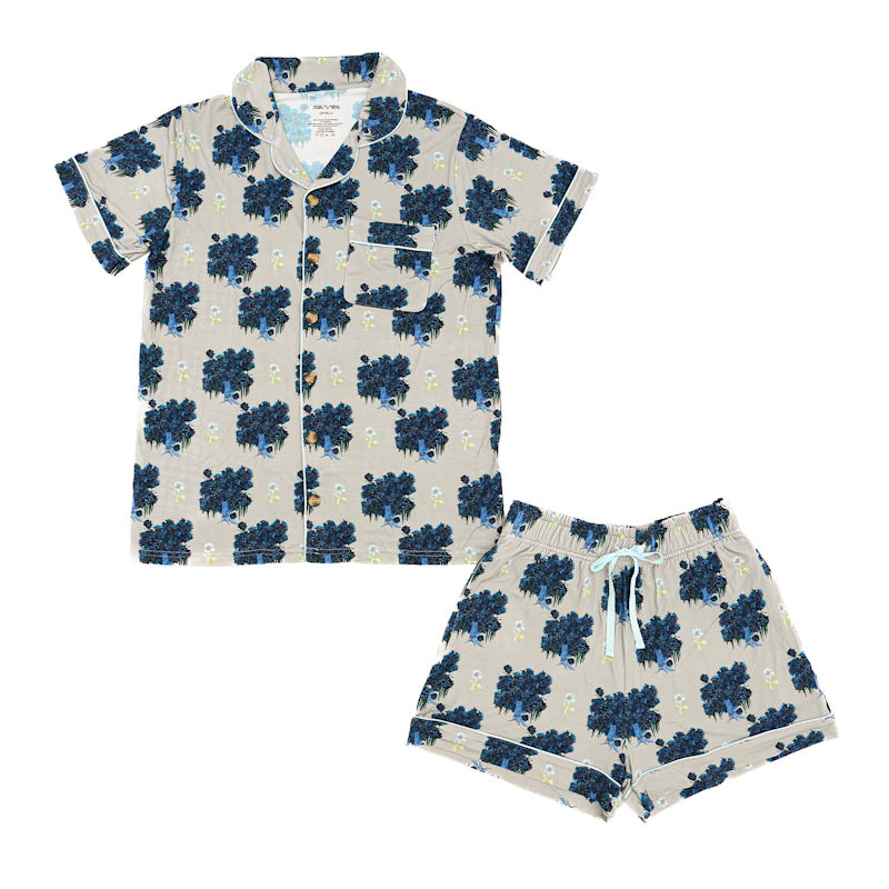 Thumbnail of Blue Moss Tree Bamboo Pajamas image
