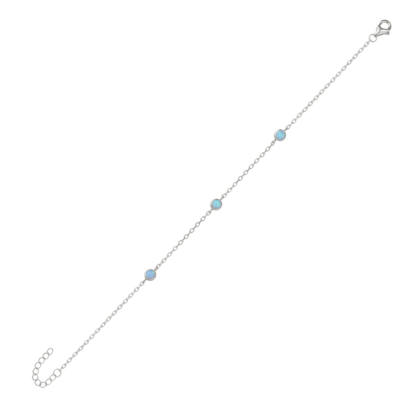 Thumbnail of Blue Opal Bracelet In Sterling Silver image