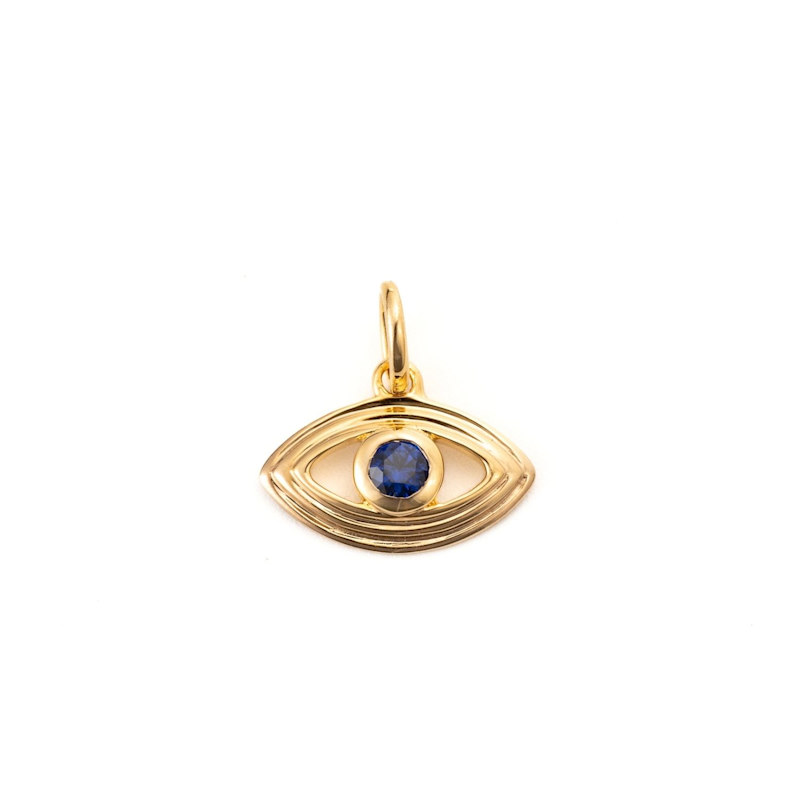 Thumbnail of Blue Sapphire Evil Eye Charm image